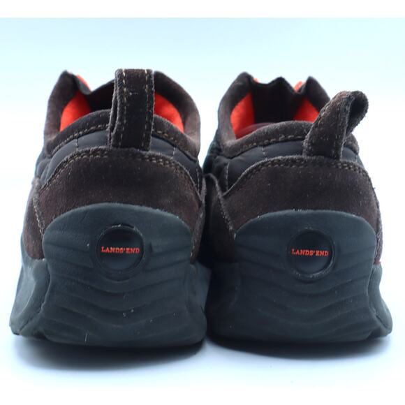 Lands End Weatherfield Brown Quilted Hiking Zip Up Shoe 86524 Women 7B Outdoor - Picture 7 of 8